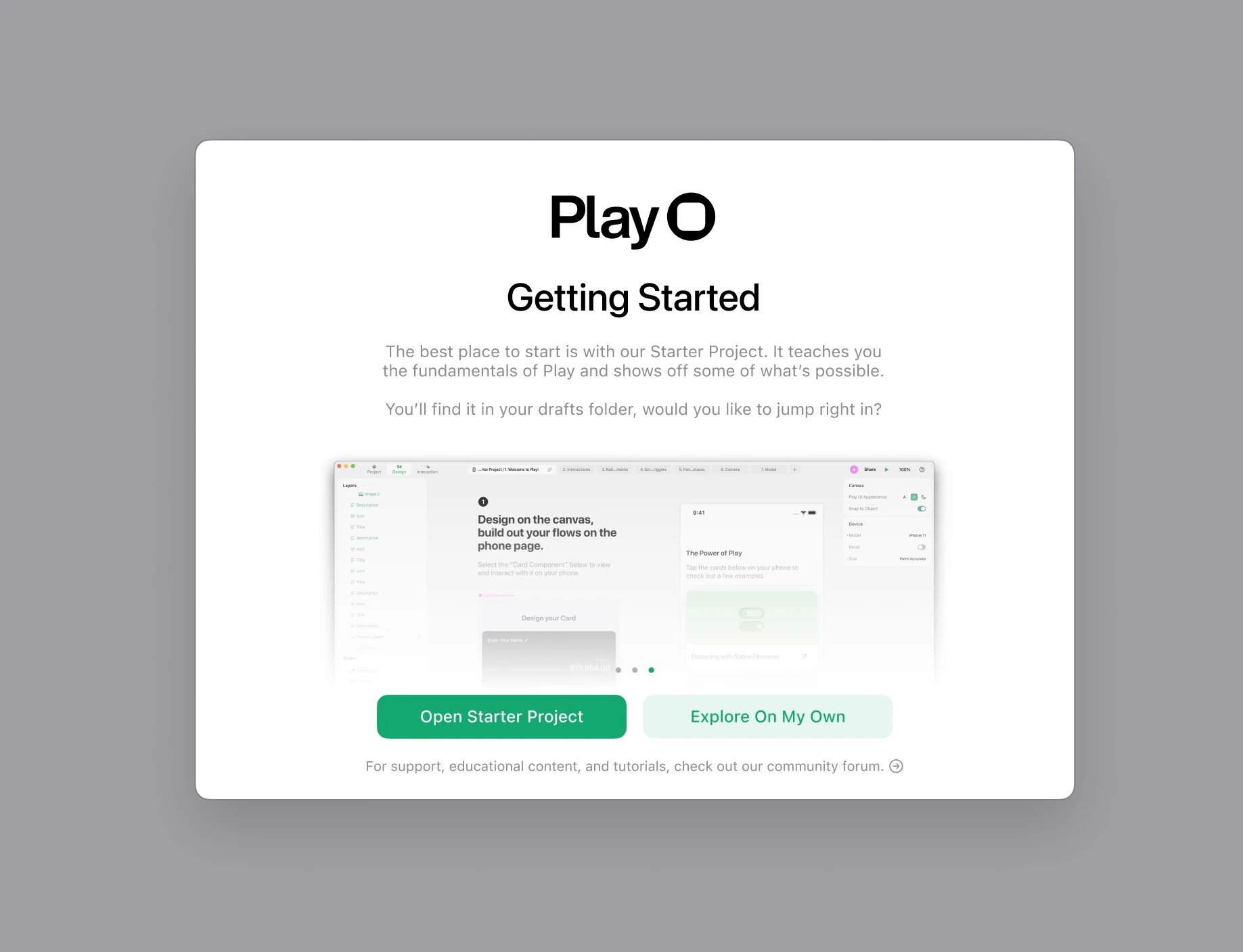 Educational projects in Play