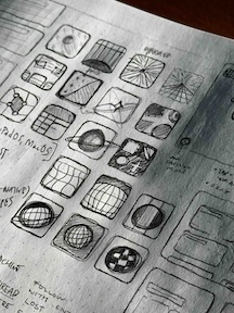 sketches of app icons